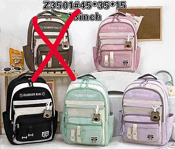 Рюкзак шкільний спортивний міський 45*35 см на блискавці з кишенями Bagfon