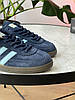 Чоловічі кросівки Adidas Handball Spezial Blue кеди Адідас Спеціал Спешл сині замшеві весна осінь, фото 4