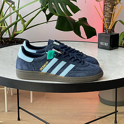 Чоловічі кросівки Adidas Handball Spezial Blue кеди Адідас Спеціал Спешл сині замшеві весна осінь