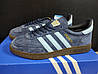 Чоловічі кросівки Adidas Handball Spezial Blue кеди Адідас Спеціал Спешл сині замшеві весна осінь, фото 7