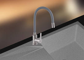 КУХОННИЙ ЗМІШУВАЧ ГНУЧКИЙ KAHER EDG 14 СІРИЙ