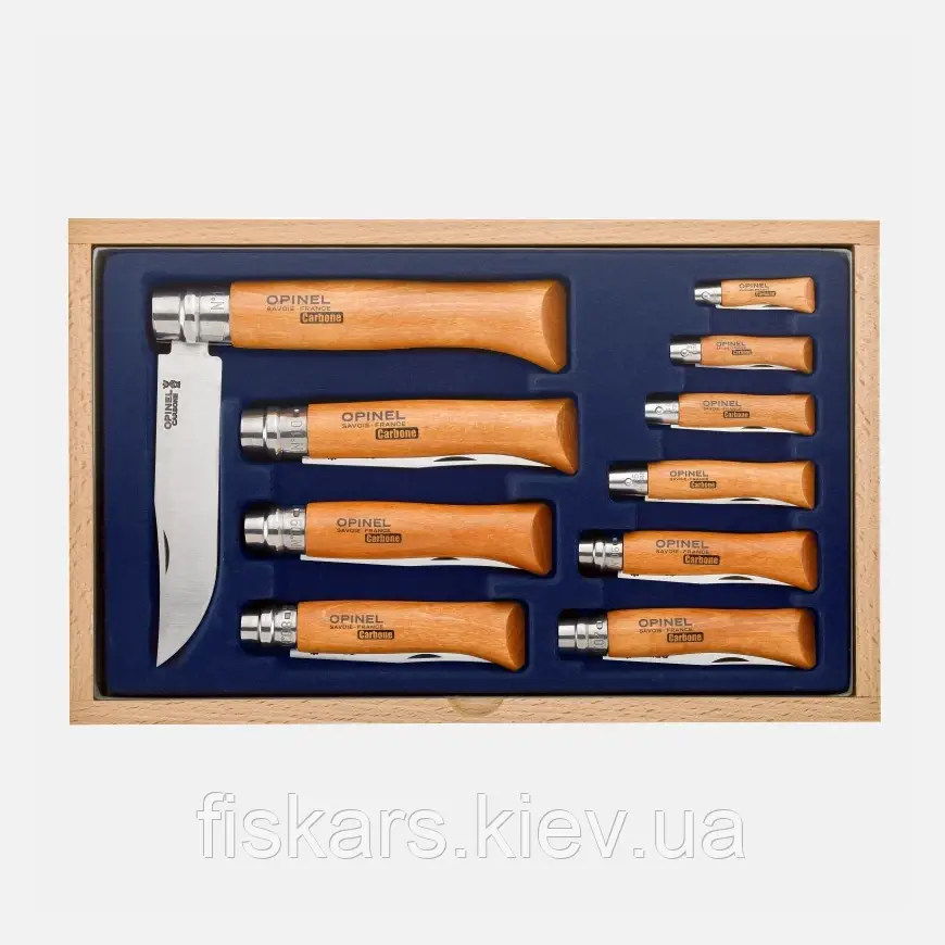 Набір ножів Opinel Classic Carbone Showcase (183104)