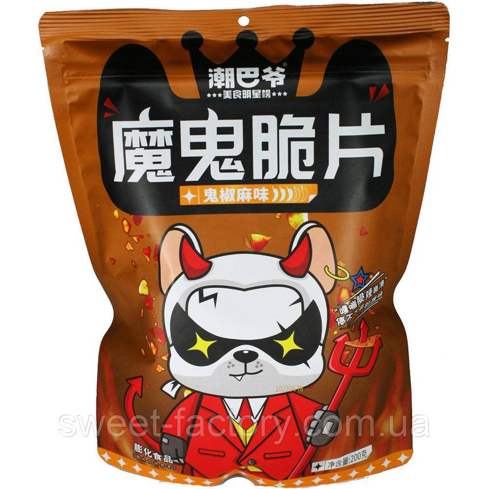 Чіпси The Devil Chips Mala Spicy 200g, фото 1