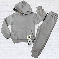 Дитячий костюм на флісі для хлопчика з капюшоном Розміри: 2,3,4,5 років (38241-2)