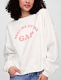 Світшот жіночий на флісі GAP з логотипом 1159846334 (Білий XXL), фото 4