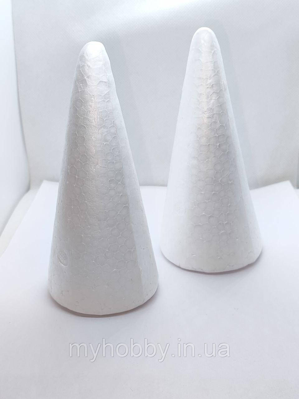Конус пінопластовий 15см ширина 6.5см, фото 1