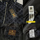 Вітровка Louis Vuitton молодіжна з капюшоном демісезонна на підкладці куртка бежева брендова, фото 9