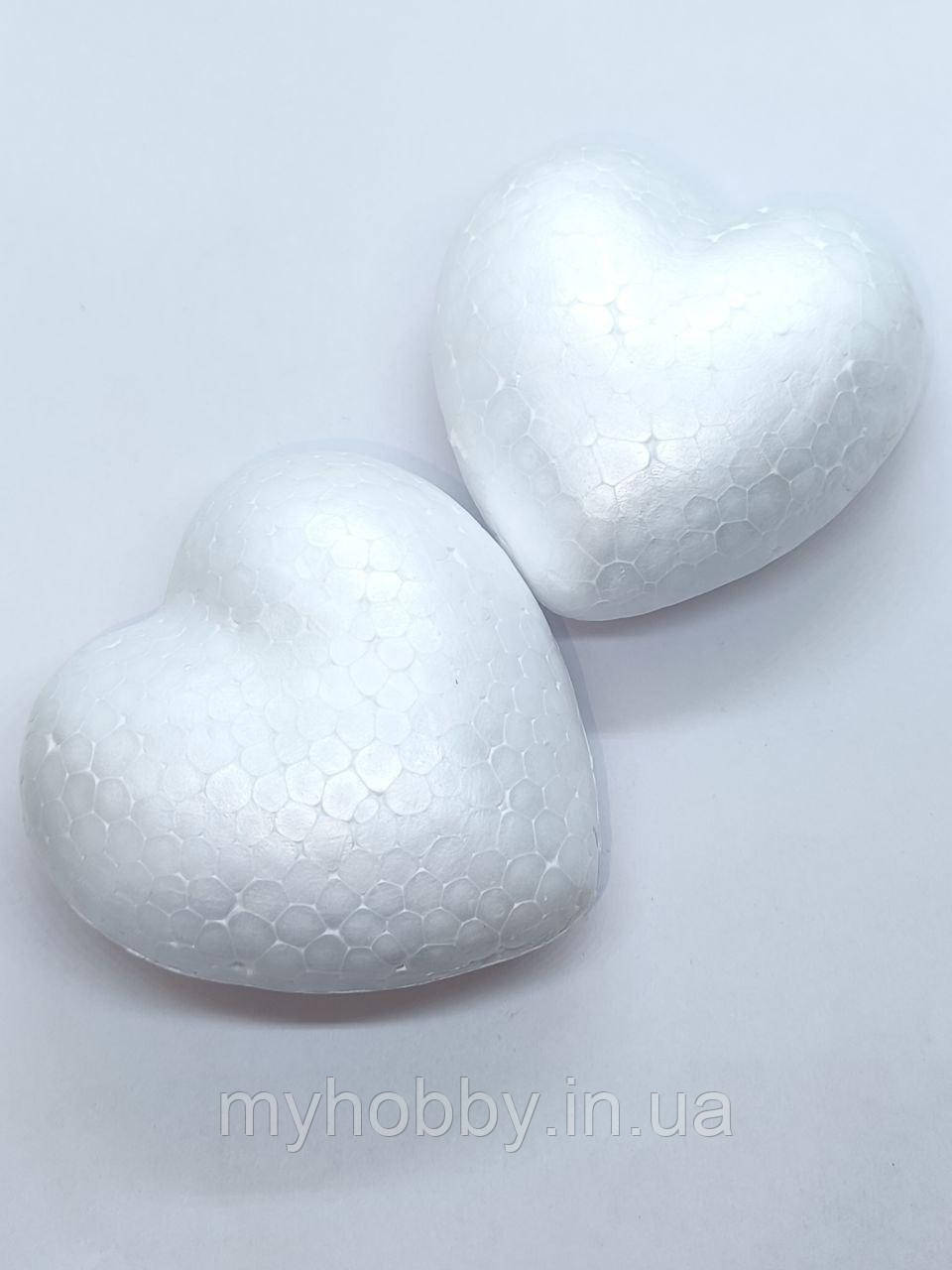 Серце пінопластове для декору 8,5см, фото 1