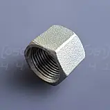 Заглушка муфтова нержавіюча DN10 (3/8") шестигранна, внутрішня різьба BSPP, н/ж сталь AISI304, Class 150, фото 8