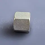 Заглушка муфтова нержавіюча DN10 (3/8") шестигранна, внутрішня різьба BSPP, н/ж сталь AISI304, Class 150, фото 5