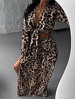 Жіночий костюм блуза та штани з розрізами, фото 9