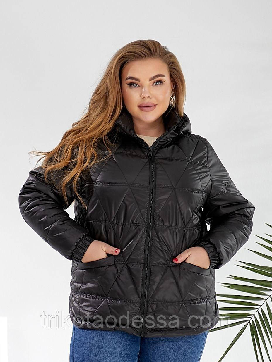 Куртка жіноча зі блискавки 254кв р.50-58 New батал, фото 1