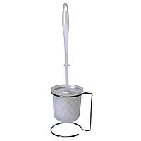 Йоржик для унітаза з пластиковою ручкою та металевою підставкою підлоговий (0509)