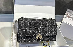Dior Black Tweed with Cannage