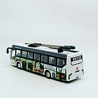 Троллейбус JC-043A 20 см — радіокерована модель з акумулятором, USB зарядкою, світлом, арт. JC-043A, фото 6