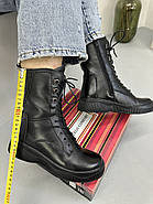 Черевики жіночі MeegoComfort F802626-BLACK чорні на шнурівці 36, фото 2