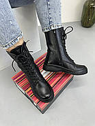 Черевики жіночі MeegoComfort F802626-BLACK чорні на шнурівці 36, фото 3