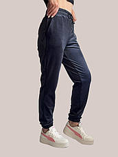 БАТАЛЬНІ, теплі велюрові штани, No 0170 сирій, фото 5