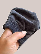 БАТАЛЬНІ, теплі велюрові штани, No 0170 сирій, фото 4