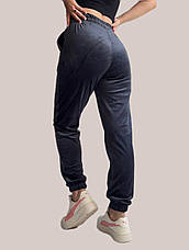 БАТАЛЬНІ, теплі велюрові штани, No 0170 сирій, фото 2