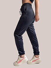 БАТАЛЬНІ, теплі велюрові штани, No 0170 сирій, фото 3