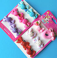 Дитячі Гумки для Волос Сонечко 40х15 мм 2 шт Різні Кольори