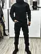 Тактичний костюм Софт-Шел демісезонний чорний з кишенями (водонепроникний, вітронепродувний) - фото 8 - id-p2541101613