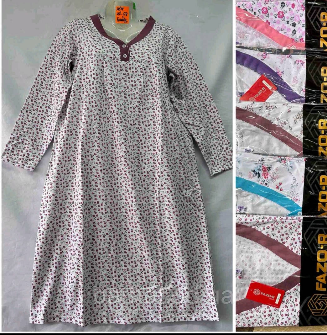 Жіноча нічна сорочка великого розміру 48-56  оптом новинка 2025, фото 1