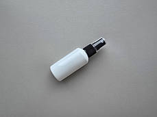 50 - 51 мл Круглий ПЕТ білий флакон з чорним розпилювачем спреєм 18/410 пластиковий, пластмасовий, фото 2