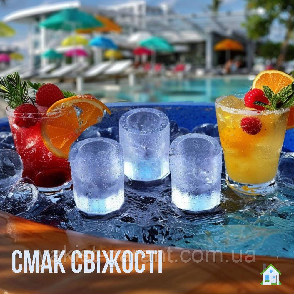 Силиконовая форма для рюмок из льда - Ice Shots Glasses, фото 1