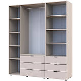 Шафа для одягу Гелар Кашемір 3ДСП з пеналом 1762х49.5х203.4. Шафа для одягу дводверна, фото 4