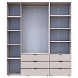 Шафа для одягу Гелар Кашемір 3ДСП з пеналом 1762х49.5х203.4. Шафа для одягу дводверна, фото 6