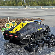 Дрифт машинка Dodge Charger на радіокеруванні 50 км/год жовта| Машинка для дрифту на радіоуправлінні | На пульті з гіроскопом, фото 5