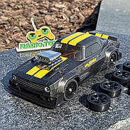 Дрифт машинка Dodge Charger на радіокеруванні 50 км/год жовта| Машинка для дрифту на радіоуправлінні | На пульті з гіроскопом, фото 2