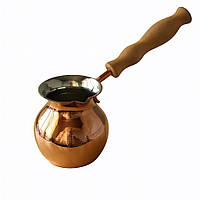 Турка для кави 150 мл ZH Мідна Класична Джезва для газової плити