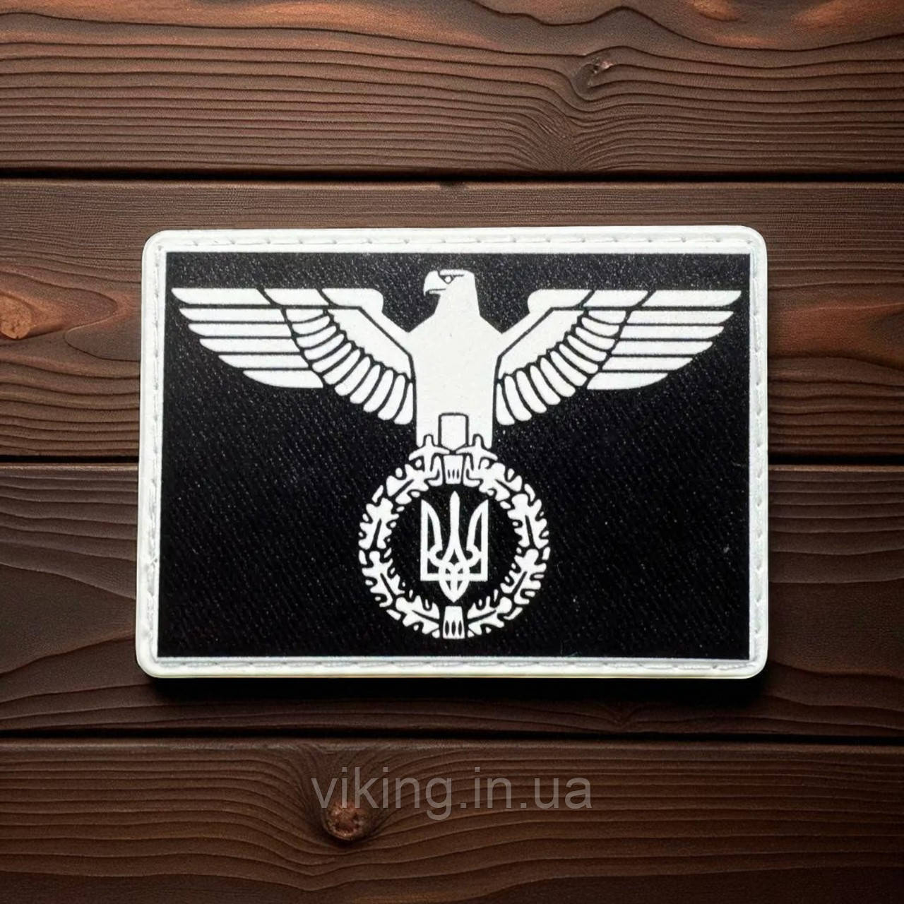 Патч / шеврон "Український орел" 2 чорно-білий, фото 1