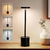 Сучасна настільна LED-лампа сенсорне керування, акумуляторна USB, 3 режими світіння