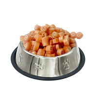 Популярний! Ласощі для собак Lucky Star Міні-роли з м'яким м'ясом курки та тріски 1-2 см 85 г (4820111434176) - Краща