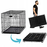 Клітка для собак металева AML L (91Х57Х64), фото 7