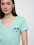 Жіноча футболка GAP з логотипом 1159842382 (Зелений S), фото 4