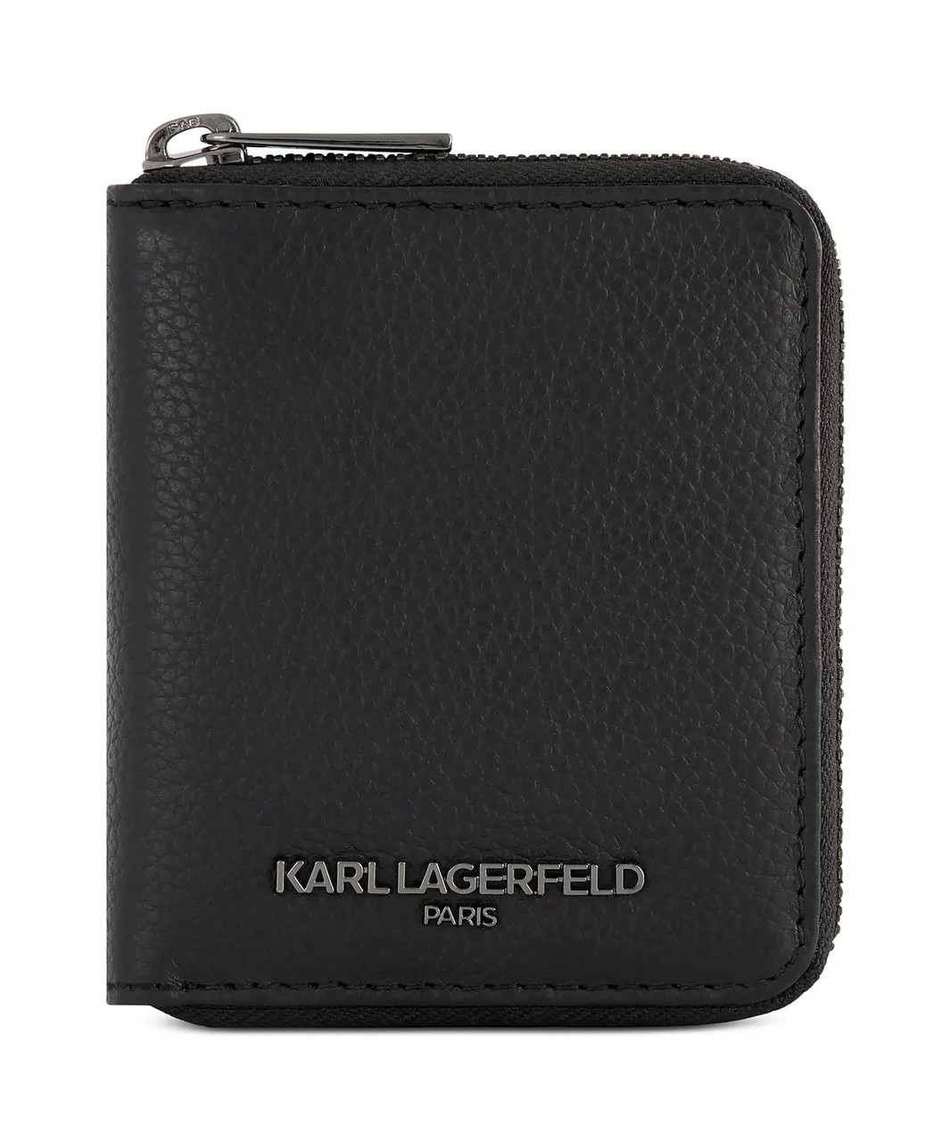 Шкіряний гаманець Karl Lagerfeld Paris з логотипом 1159842404 (Чорний One size), фото 1