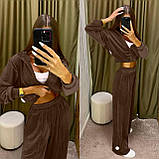 Костюм велюровий спортивний в кольорах 9926, фото 4