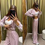 Костюм велюровий спортивний в кольорах 9926, фото 2