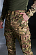 Тактичні штани ріп-стоп мультикам чоловічі, військові польові штани з тканини rip stop з кишенями - фото 5 - id-p2738170746