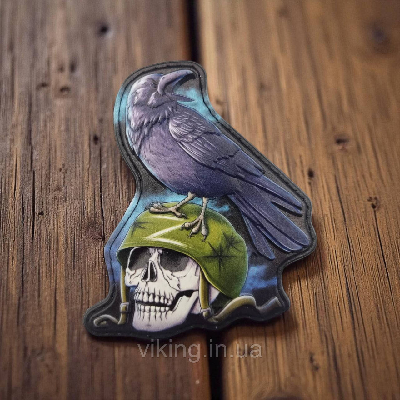 Патч / шеврон Ворон та череп, фото 1