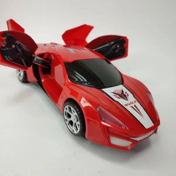 Машинка дитяча з музикою та світлом Flash Deformation Червона