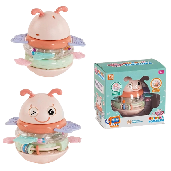 Бджілка музична брязкальце TK Group Бежева