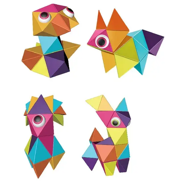 Конструктор геометричний з магнітним з'єднанням 38 деталей Magnetic Toys