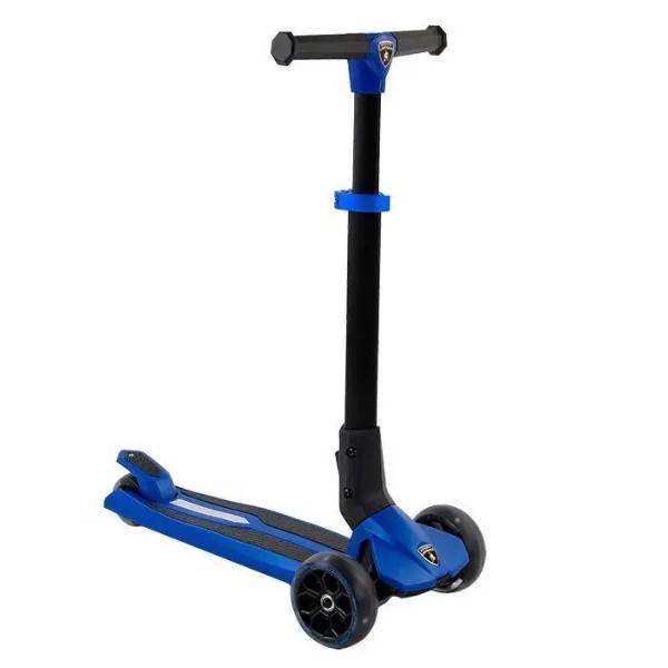 Самокат триколісний складане кермо, підсвічування коліс LB20300 Lamborghini Чорний