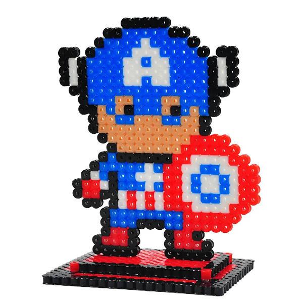 Термомозаїка Капітан Америка 900 намистин Artkal